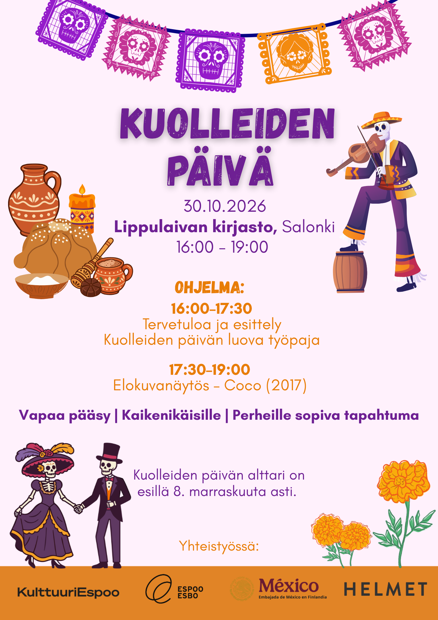 Kuolleiden päivä – Día de Muertos