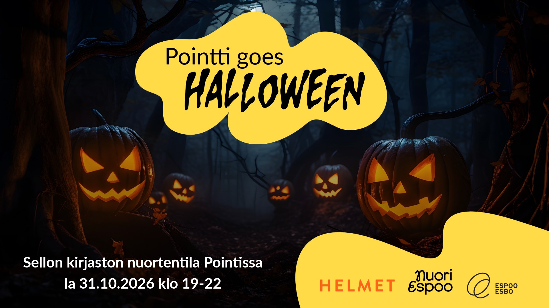 Pointin Goes Halloween 31.10.2026 klo 19-22