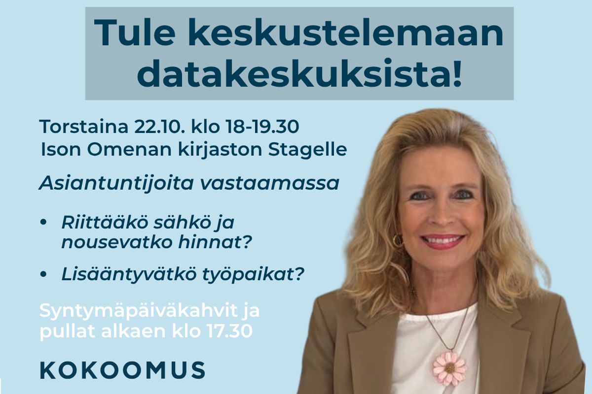 Tule keskustelemaan datakeskuksista